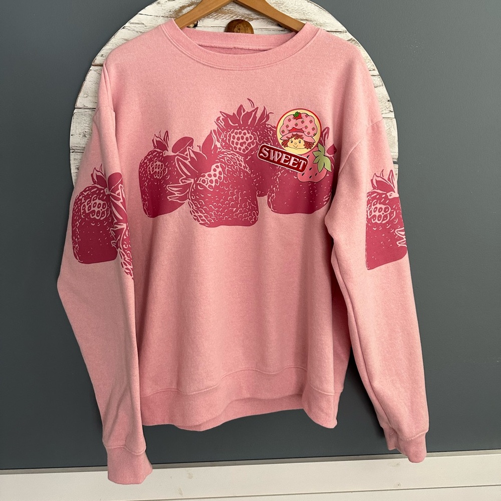 Pink Strawberry Shortcake Graphic Sweatshirt - Picture 6 of 10